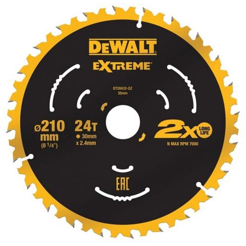 foto del prodotto accessori lama da sega 210x30 mm, 24 denti dt20432 dewalt