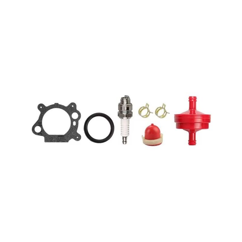 foto del prodotto accessori motore ad alte prestazioni per una falciatura efficiente per carburatore briggs stratton 491588s con filtro dell aria e guarnizioni per