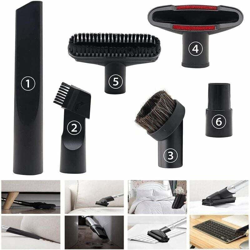 foto del prodotto accessori per aspirapolvere 6 pezzi di accessori per aspirapolvere, adatti per aspirapolvere con calibro da 32 mm a 35 mm, per ugelli per