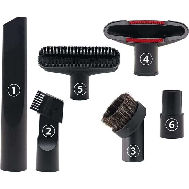 foto del prodotto accessori per aspirapolvere di calibro 32 e 35 mm, compatibili con ugelli karcher, rowenta, hoover, xoiture, bosch e miele.