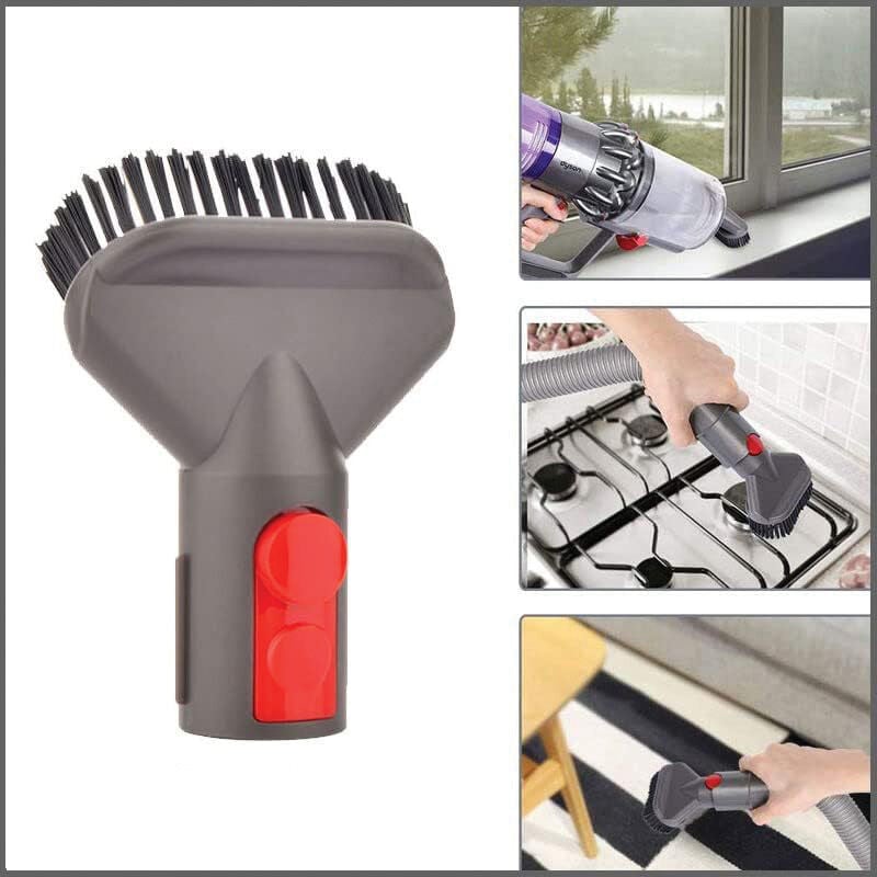 foto del prodotto accessori per aspirapolvere dyson, spazzola antipolvere in crine di cavallo, accessorio compatibile con aspirapolvere dyson v7 v8 v10 v11 v12 v15