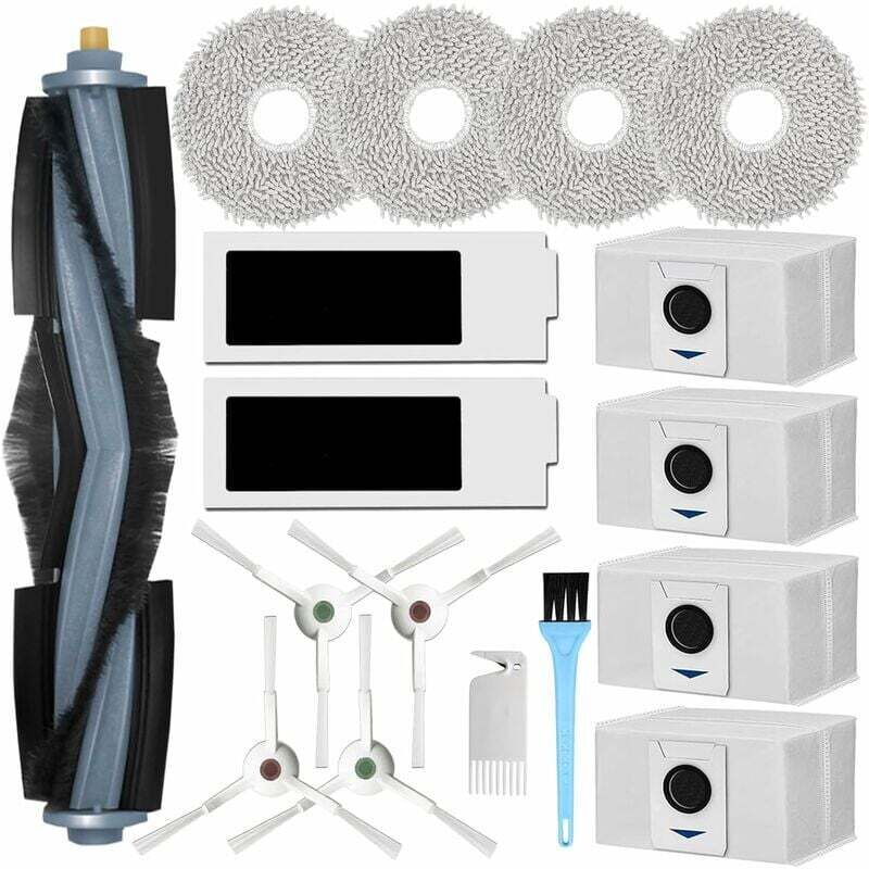foto del prodotto accessori per aspirapolvere ecovacs deebot t20 omni t20 e omni, 1 spazzola principale, 4 spazzole laterali, 4 mop, 2 filtri, 4 sacchetti, 2