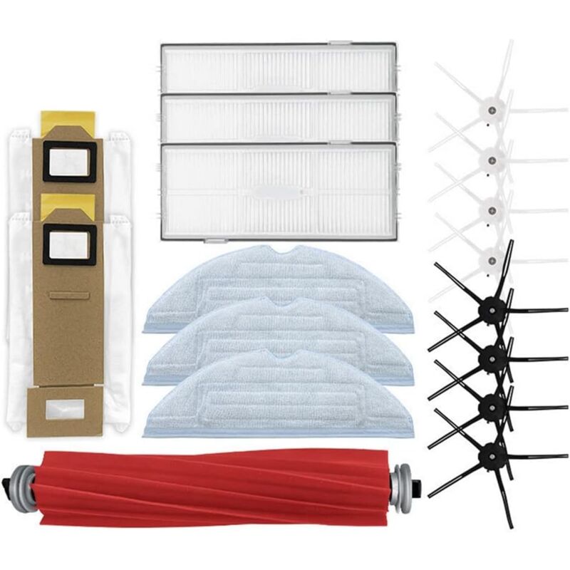 foto del prodotto accessori per aspirapolvere spazzola principale di ricambio spazzola laterale sacchetto per la polvere filtro hepa panno per la pulizia roborock s7