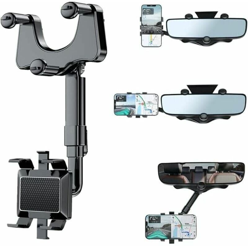 foto del prodotto accessori per auto portatili supporto per telefono per auto girevole e retrattile, supporto per telefono per auto supporto per telefono per