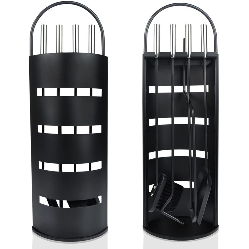 foto del prodotto accessori per caminetto 5 pezzi posate per caminetto in acciaio inossidabile con rivestimento e schermo privacy per cucina accessori per la casa