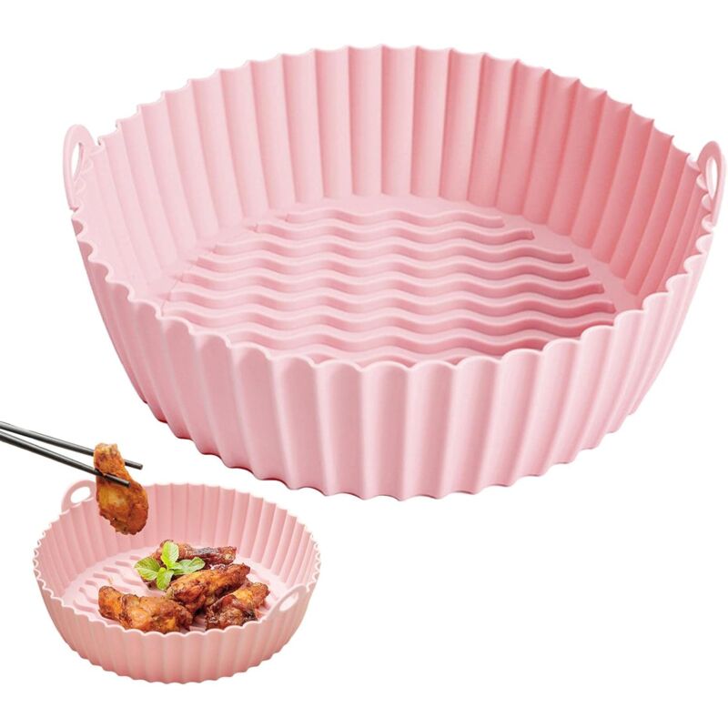 foto del prodotto accessori per cucina e cottura, rivestimento in silicone per friggitrice ad aria riutilizzabile e antiaderente accessori per forno per