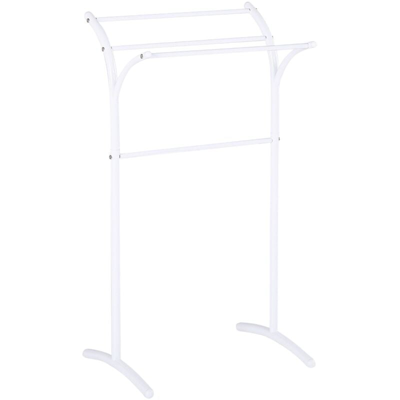 foto del prodotto accessori per il bagno portasciugamani in acciaio a 3 aste bianco yopal