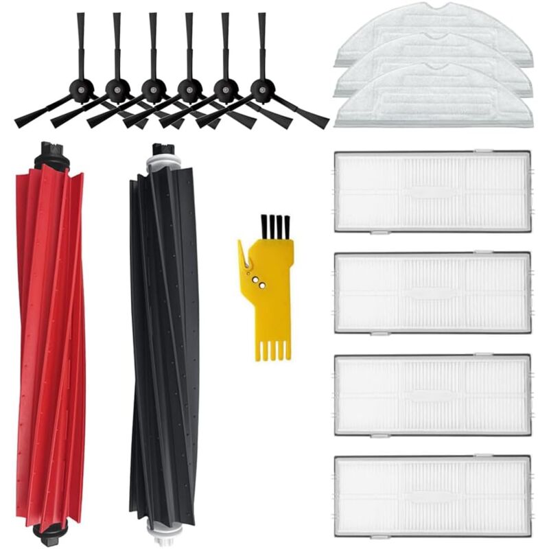 foto del prodotto accessori per parti di ricambio per aspirapolvere robot roborock s8 s8 15 confezioni 1 set di spazzole principali e 4 filtri e 6 spazzole laterali e