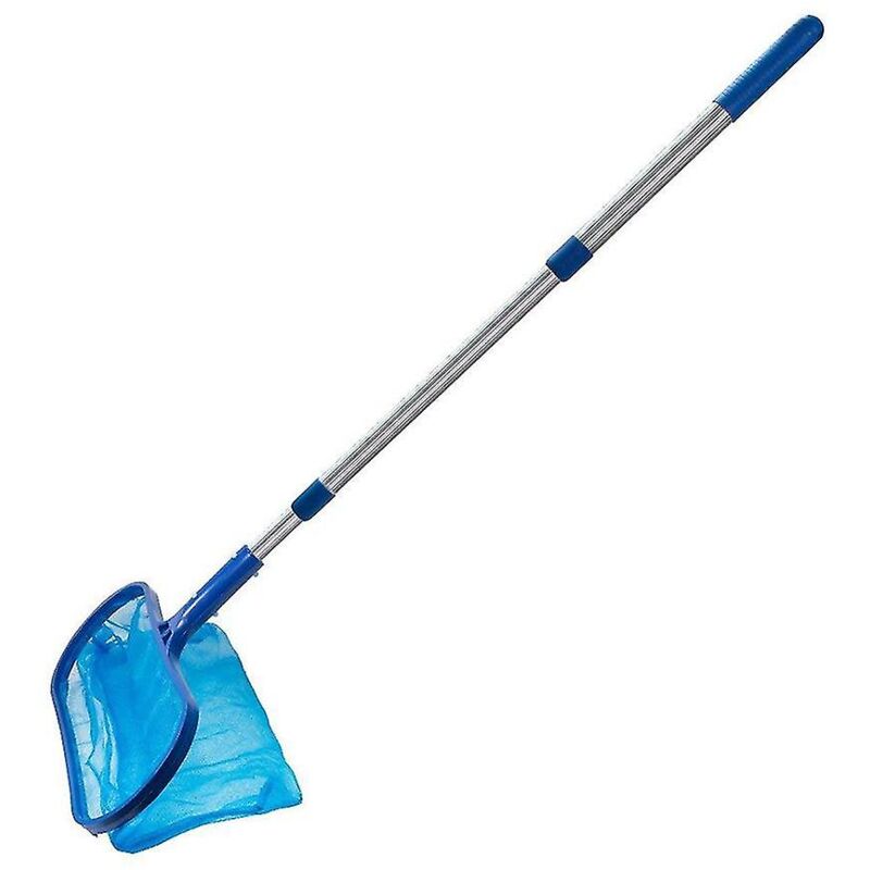 foto del prodotto accessori per piscina retino skimmer con manico telescopico regolabile rete a sacco profondo superficie dell acqua da