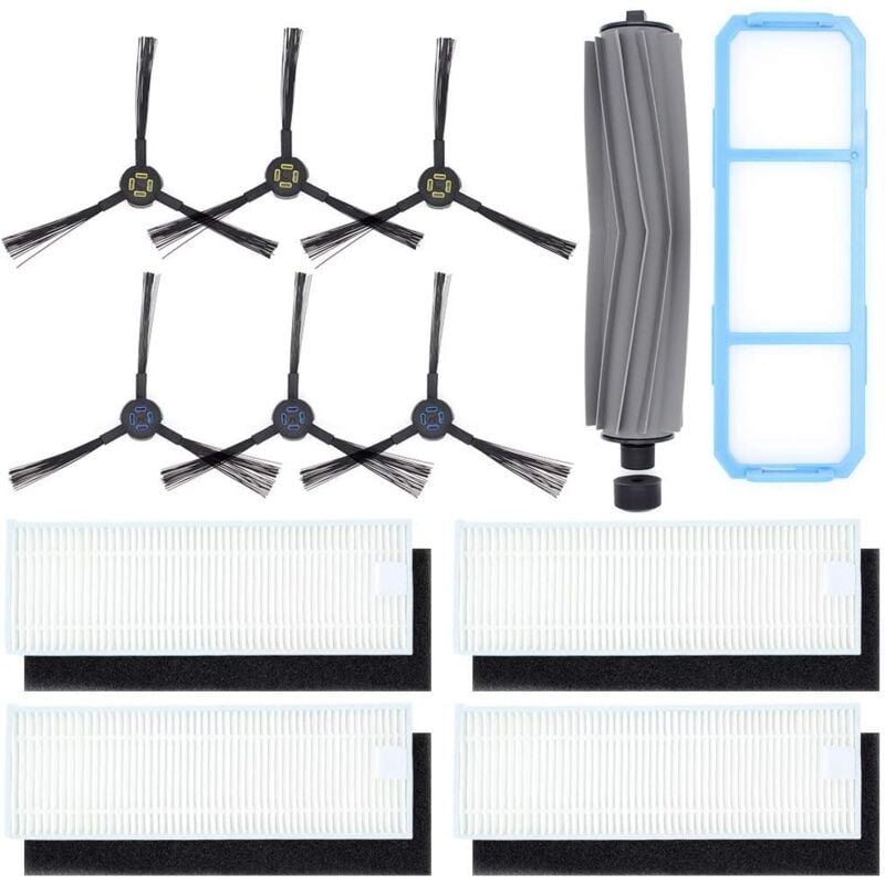 foto del prodotto accessori per robot aspirapolvere ilife a7 a9s, set di ricambio comprendente 1 spazzola principale, 6 spazzole laterali, 4 filtri, 1 filtro primario