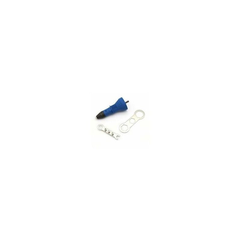 foto del prodotto accessori per utensili accessori per pistola rivettatrice adattatore per pistola rivettatrice blu