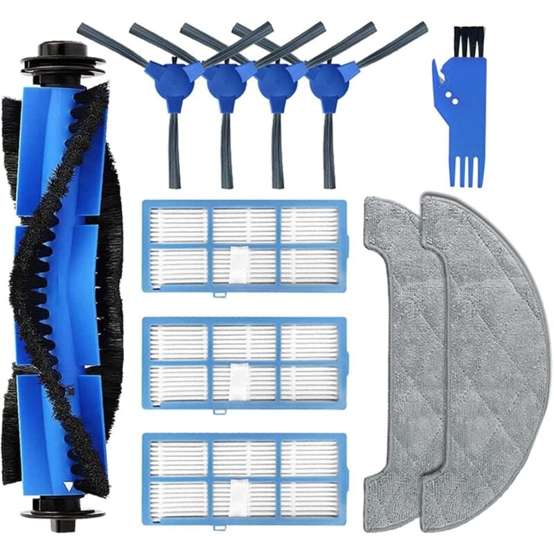 foto del prodotto accessori ricambi per robot aspirapolvere proscenic 850t, ultenic d5s pro, ultenic d5s pro , uoni s1, 1 spazzola principale, 4 spazzole laterali, 3