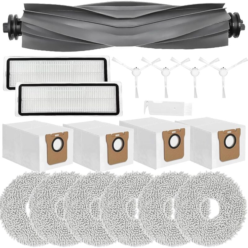 foto del prodotto accessori sostitutivi applicabili per xiaomi x20 , x10 , per dreame l10s pro gen 2, l10s ultra, l10 ultra, l10 prime robot aspirapolvere, spazzole a