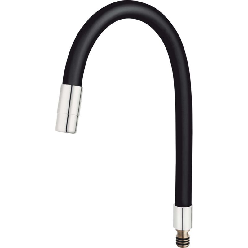 foto del prodotto accessori tubo per miscelatore per lavello, nero cromo ram70710,0c novaservis