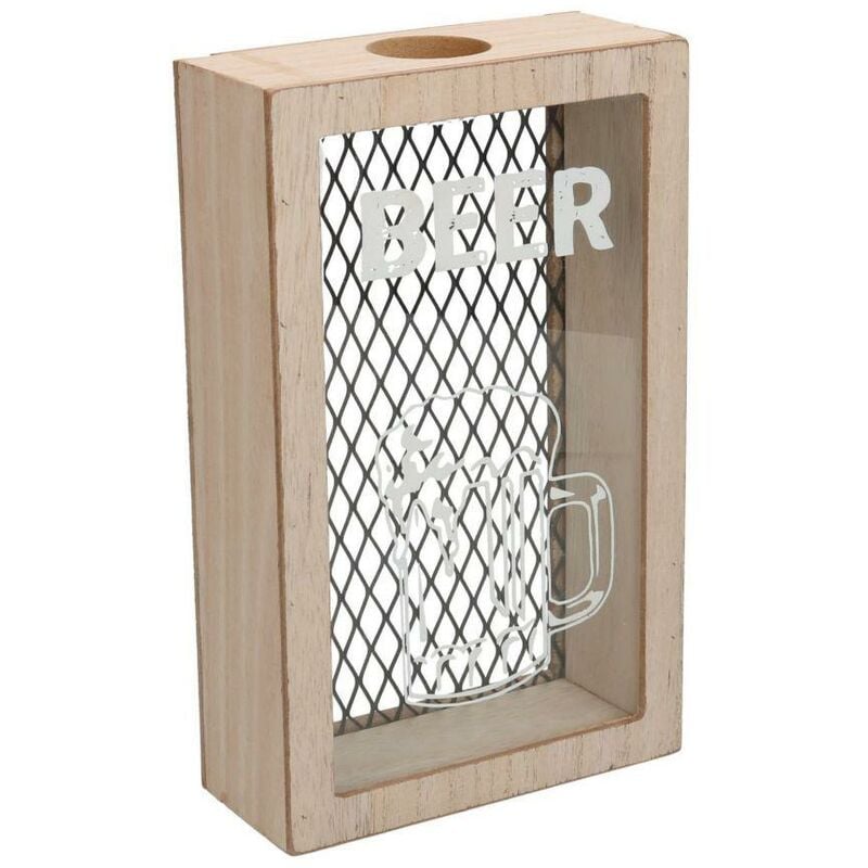 foto del prodotto accessori vino portatappi legno estia rete nero cm15x6,5h24