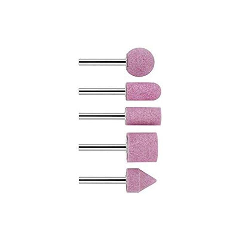 foto del prodotto accessories 1609200286 set di mole a codolo, 5 pz. aufnahmeschaft 6 mm, k rnung 60, 25, 15, 15, 25, 20 x 24, 30 bosch