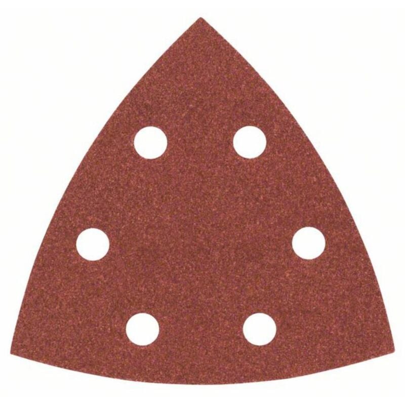 foto del prodotto accessories 2607017109 carta abrasiva a delta a strappo, perforato dimensione dei grani 180 lato 93 mm 25 pz. bosch