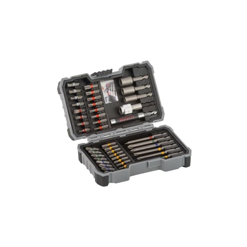foto del prodotto accessories 2607017164 kit inserti 43 parti taglio, croce phillips, croce pozidriv, brugola interna, esalobo inte bosch