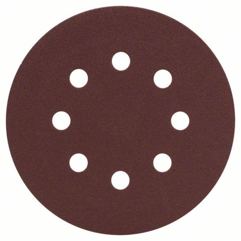 foto del prodotto accessories 2607019494 carta abrasiva eccentrica a strappo, perforato dimensione dei grani 120 125 mm 25 pz. bosch