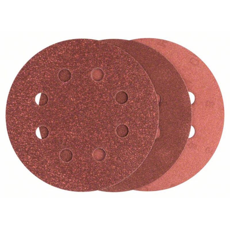 foto del prodotto accessories 2607019496 kit carta abrasiva eccentrica a strappo, perforato dimensione dei grani 80, 120, 240 1 bosch