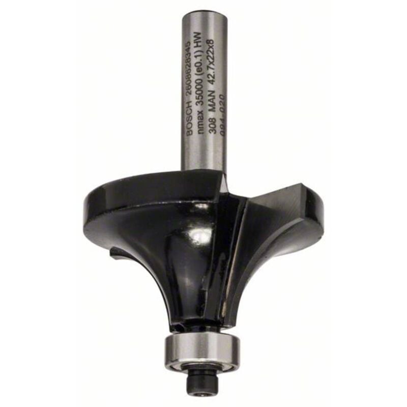 foto del prodotto accessories 2608628345 frese per arrotondare metallo temprato lunghezza 66 mm diametro albero 8 mm bosch