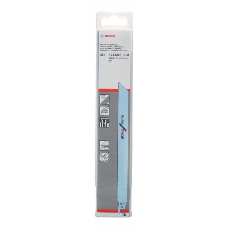 foto del prodotto accessories 2608657553 lama per sega universale s 1122 ef flexible for metal 25 pz. bosch