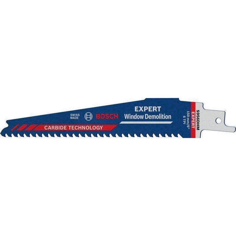 foto del prodotto accessories 2608900386 lama per sega a sciabola expert window demolition s 956 dhm, 10 pezzi lunghezza lama dell bosch