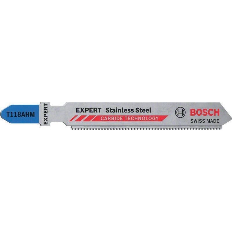 foto del prodotto accessories 2608900561 lama per seghetto alternativo expert stainless steel t 118 ahm, 3 pezzi 3 pz. bosch