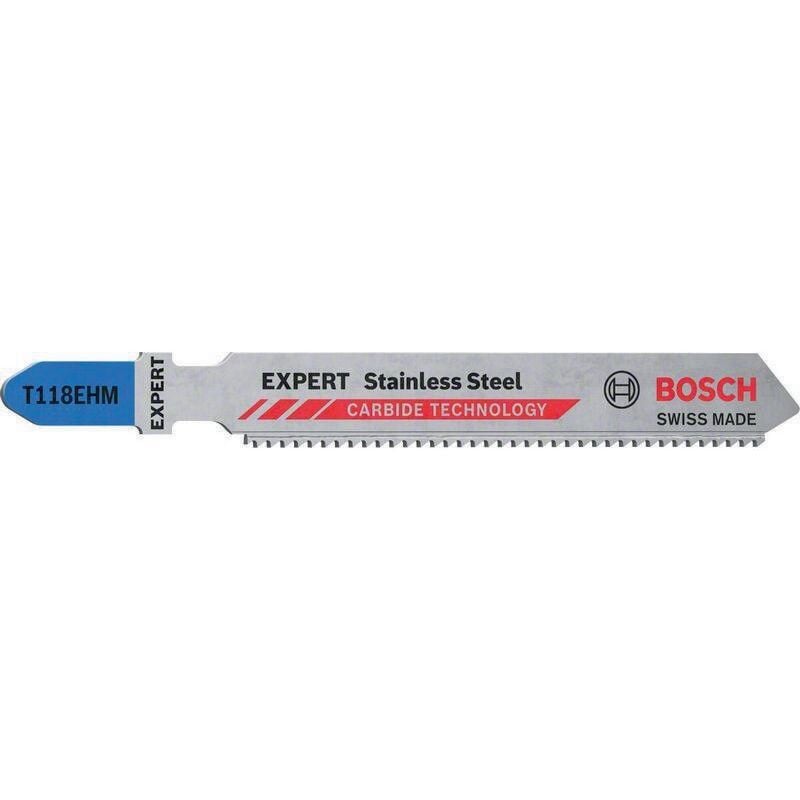 foto del prodotto accessories 2608900562 lama per seghetto alternativo expert stainless steel t 118 ehm, 3 pezzi 3 pz. bosch