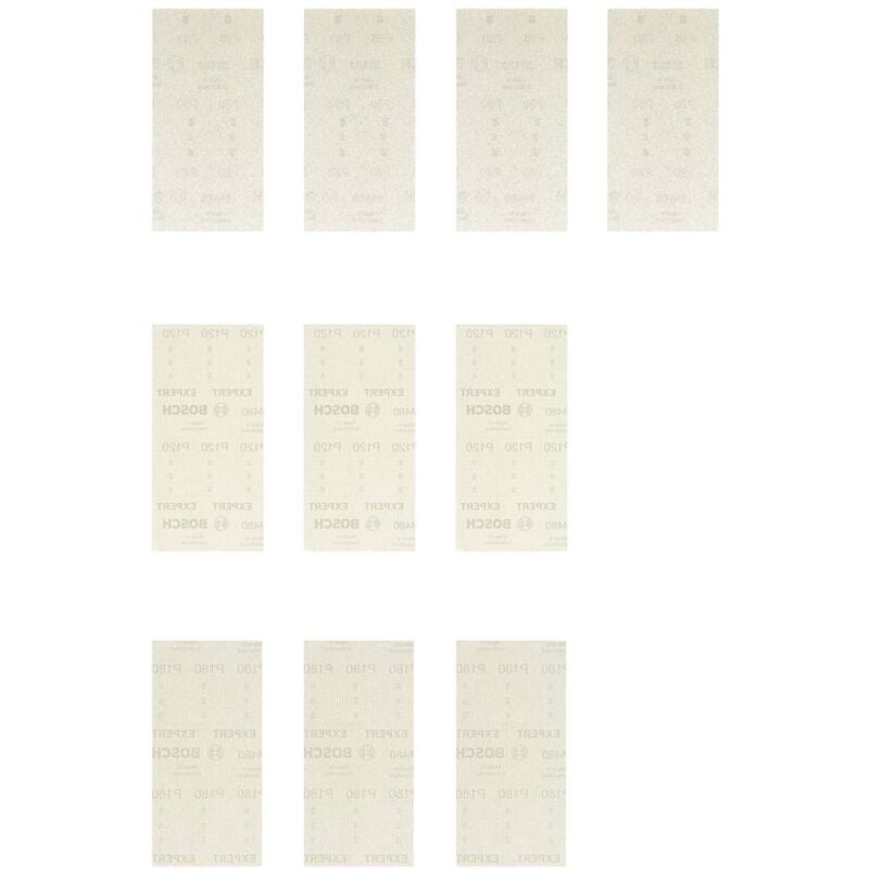 foto del prodotto accessories expert m480 2608901206 set di reti di levigatura perforato dimensione dei grani 80, 80, 80, 80, 120, bosch