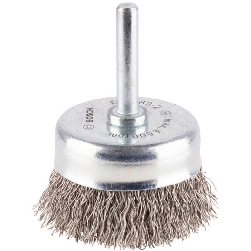 foto del prodotto accessories spazzola a tazza filo ondulato 50 mm, 0,3 mm gambo 6 mm 2608622117 1 pz. bosch