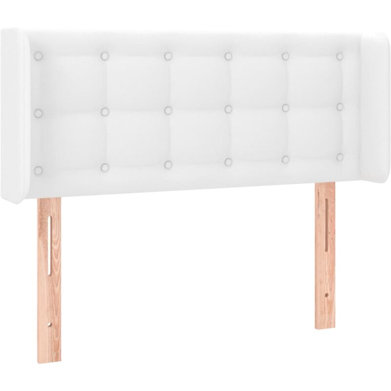 foto del prodotto accessorio letto testiera mobile camera da letto con bordo laterale 83 x 16 x 78 88 cm sintetico bianco tdl0205774