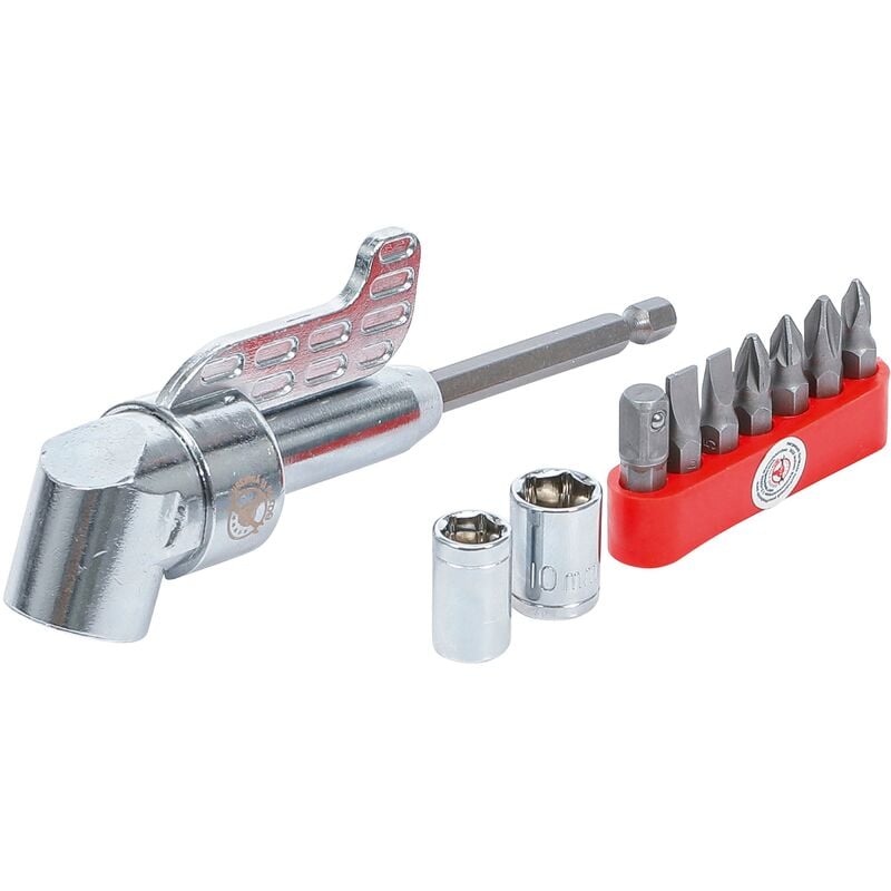 foto del prodotto accessorio per cacciavite ad angolo per trapano 10 pz.