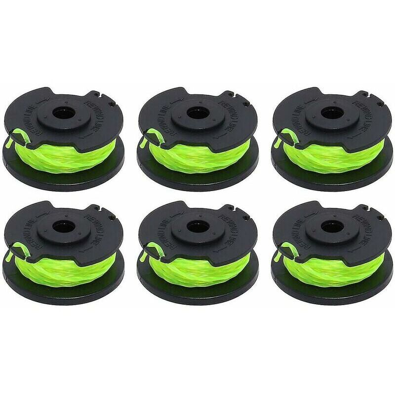foto del prodotto accessorio per decespugliatore confezione da 6 bobine di ricambio per decespugliatore rac143 compatibile ryobi 36v