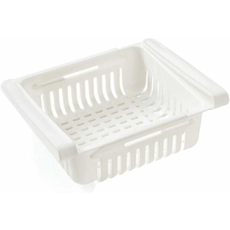 foto del prodotto accessorio per riporre gli utensili da cucina, organizer per cassetti del frigorifero, supporto per ripiani del cassetto del frigorifero, scatola di