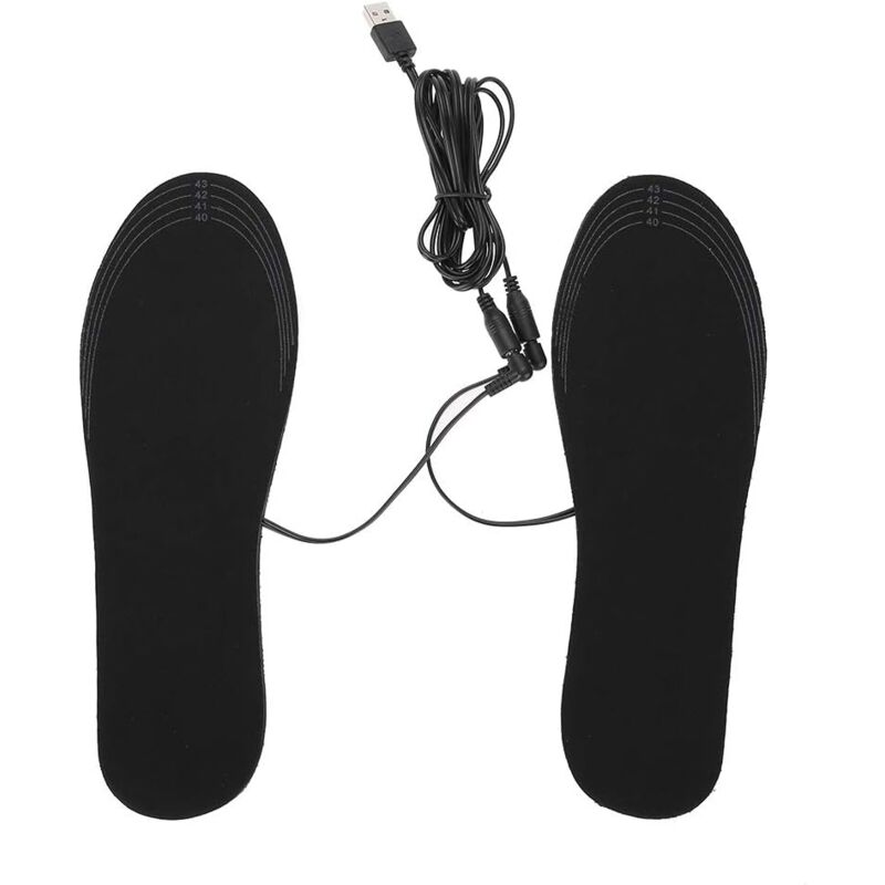 foto del prodotto accessorio per scarpe e stivali di sicurezza le solette riscaldate usb sono lavabili, la temperatura regolabile e la taglia pu essere tagliata