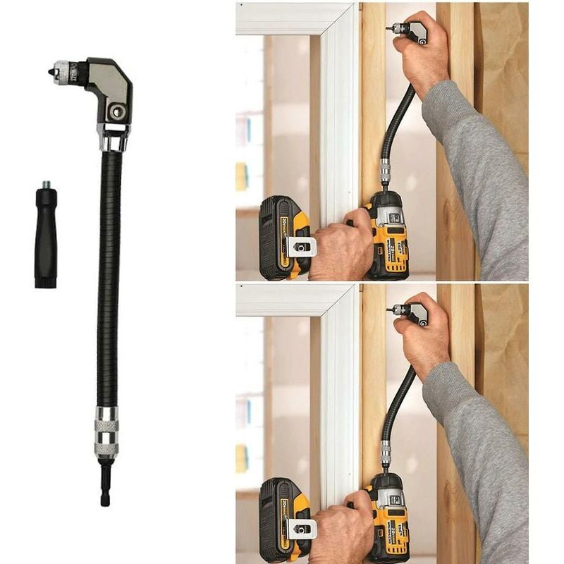 foto del prodotto accessorio per trapano ad angolo retto flessibile da 1 4 cacciavite per la lavorazione del legno