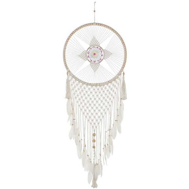 foto del prodotto acchiappasogni dkd home decor piume boho 52 x 1 x 145 cm
