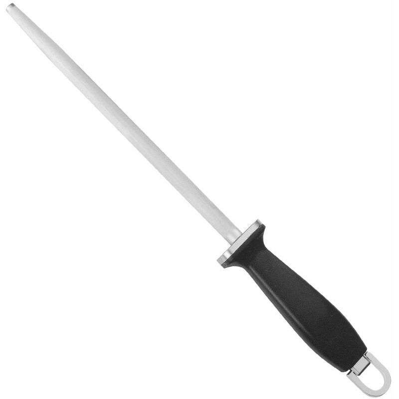 foto del prodotto acciaino affilatoio tondo 30 cm bufalo 402 30 manico nero