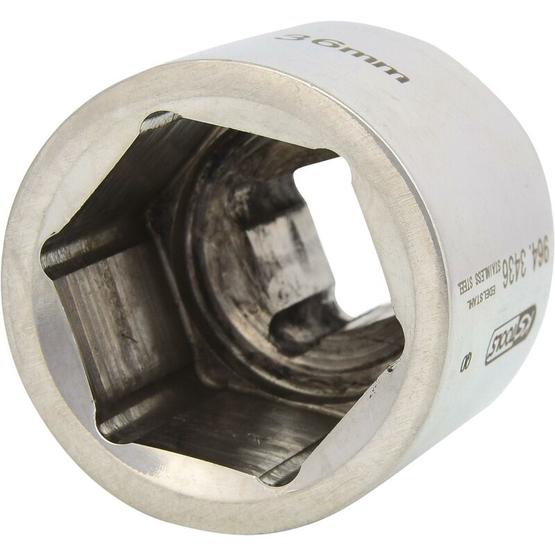 foto del prodotto acciaio inox 3 4 bussola esagonale, 36 mm