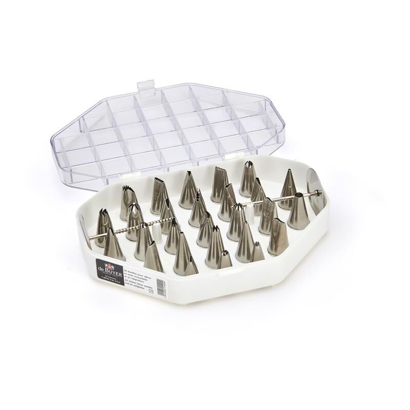 foto del prodotto acciaio set 26 beccucci assortiti adattatore, 2114.20, inossidabile, 1 pack de buyer