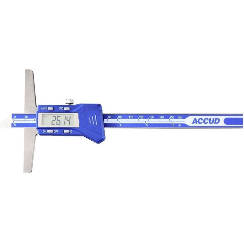 foto del prodotto accud calibro di profondità 200 mm