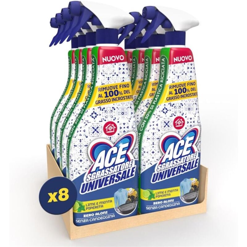 foto del prodotto ace 8 spray sgrassatore universale 600ml lime e menta piperita