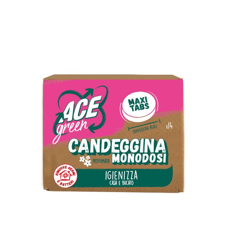foto del prodotto ace - green - candeggina profumata monodosi 14 tabs