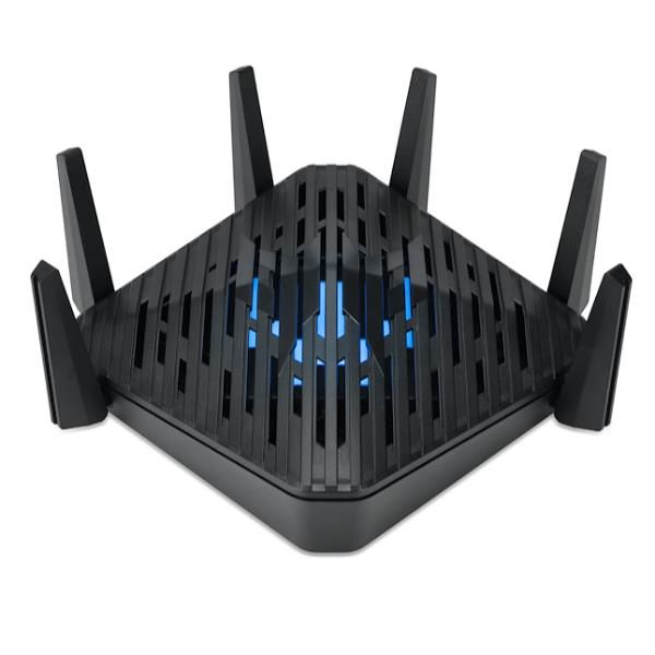 foto del prodotto acer predator connect w6 wi fi 6e router wireless gigabit ethernet tri band 2,4 ghz 5 ghz 6 ghz nero