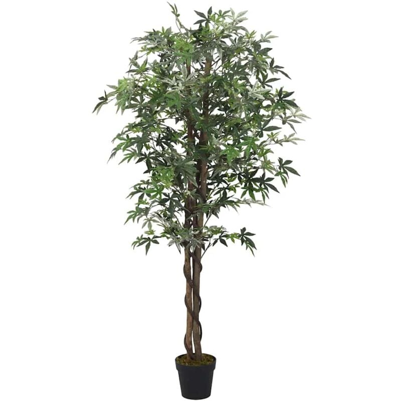 foto del prodotto acero artificiale 224 foglie 80 cm verde vidaxl