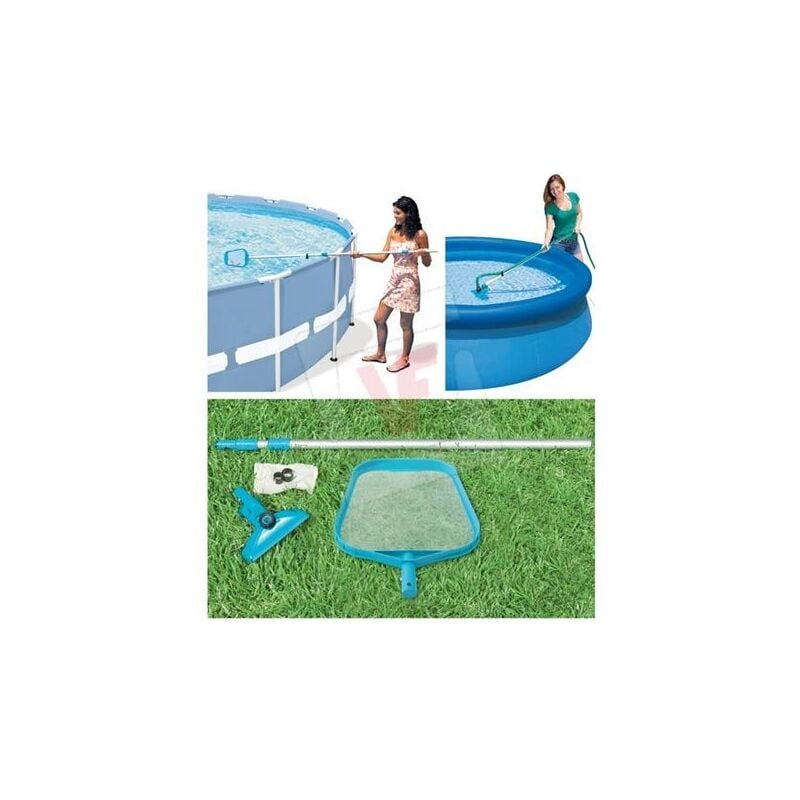 foto del prodotto achat utile kit di pulizia e manutenzione per piscine intex massimo cm. 488