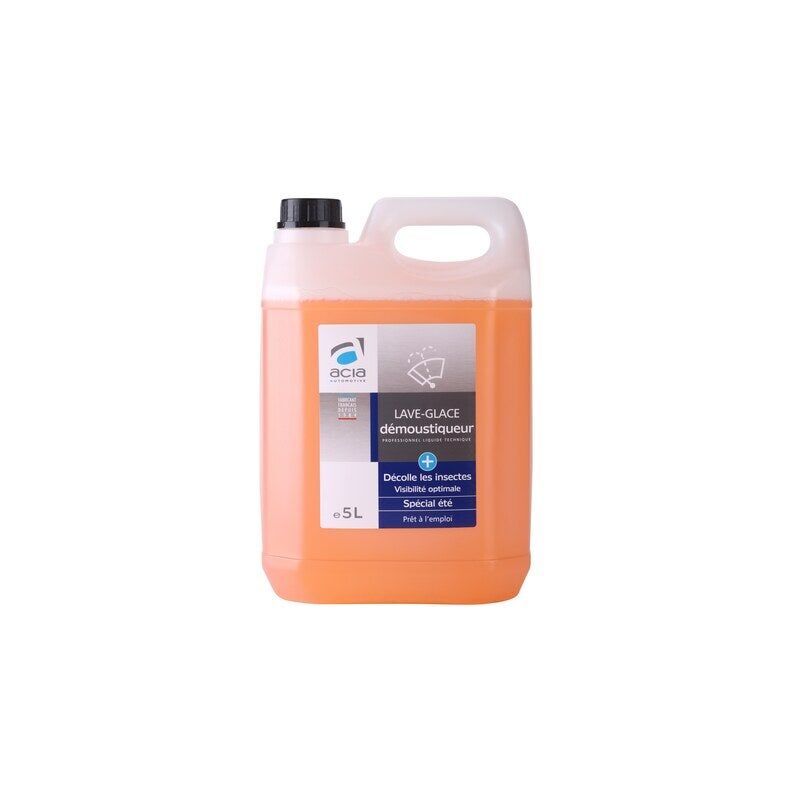 foto del prodotto acia detergente estivo per parabrezza, antizanzare, arancia, profumo di mango 5 litri
