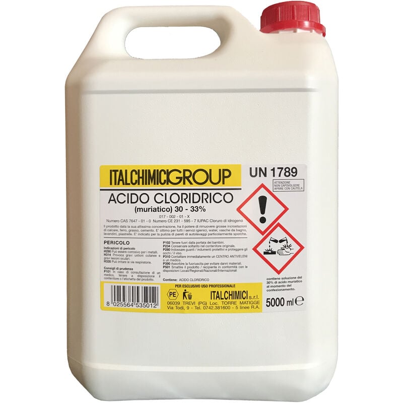 foto del prodotto acido muriatico puro al 33 lt.5