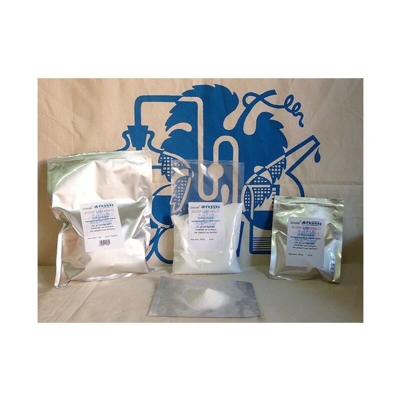 foto del prodotto acido tartarico disponibile nei formati 100 500 gr size 500 gr